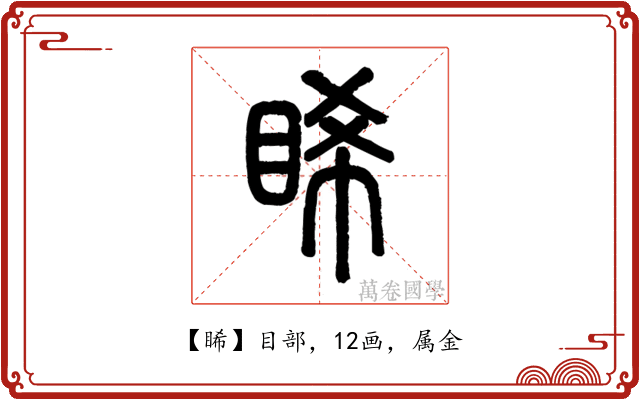 睎