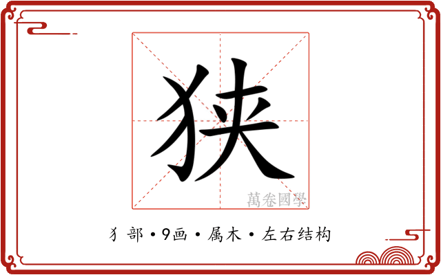 狭