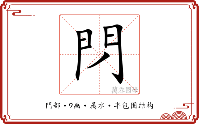 閁