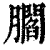 𦢨(印刷字体·清·康熙字典)