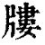 𤗬(印刷字体·清·康熙字典)