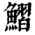 鰼(印刷字体·清·康熙字典)