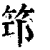 筇(印刷字体·清·康熙字典)